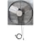 Iliving Silver 24 inch Shutter Exhaust Attic Garage Grow Fan with 2 Speed Thermostat 6 ft. 3 Plugs Cord ILG8SF24V-T - alternate 4